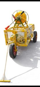 prachand 100 ltr power sprayer 2hp moter htp pump , 50mtr pipe 2 gun set